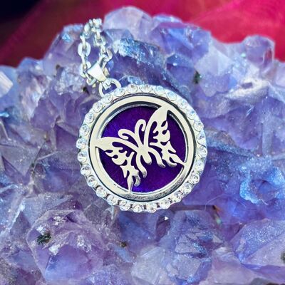 Butterfly essential oil diffuser pendant
