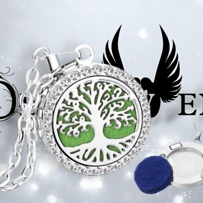 Wicca Tree of Life Essential Oil Diffuser Pendant