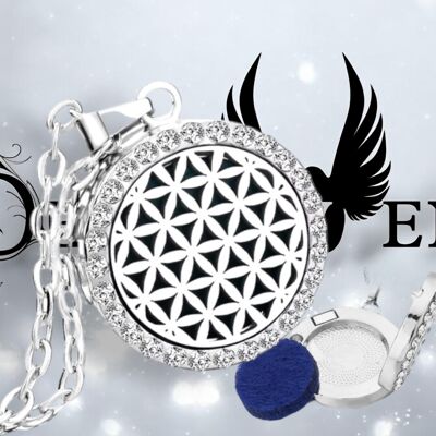 Flower of Life essential oil diffuser pendant