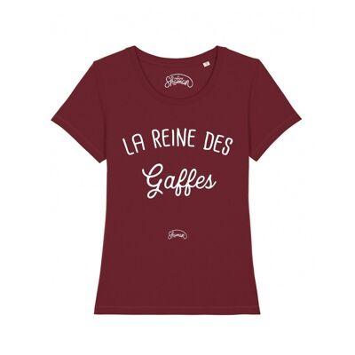 QUEEN OF GAFFES - T-shirt Bordeaux