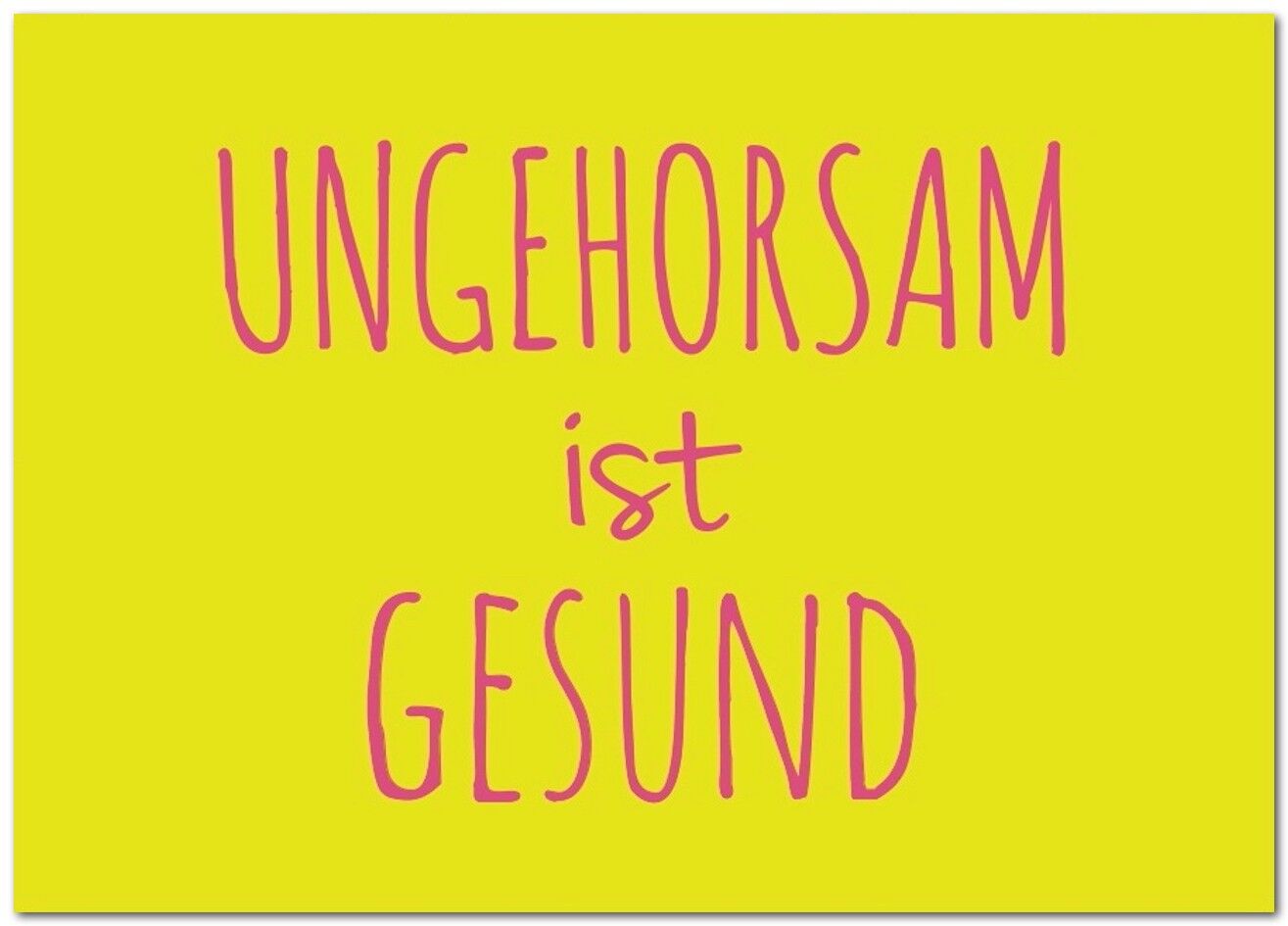 Postcard "disobedience"