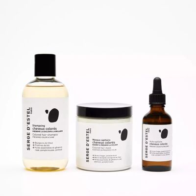Routine cheveux colorés