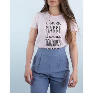 J'EN AI MARRE D'AVOIR TOUJOURS RAISON - T-shirt Rose Chiné