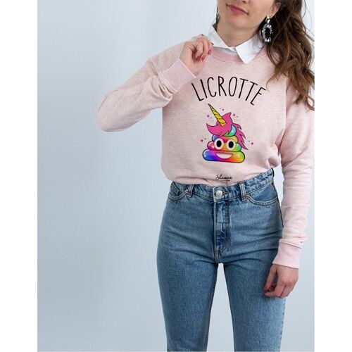 LICROTTE - Sweat Rose Chiné