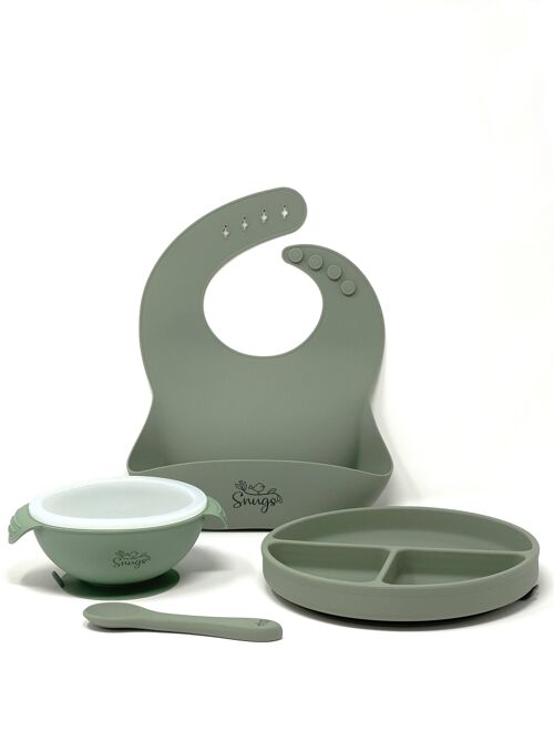 Silicon 4-Piece Suction Base Feeding Set SAGE