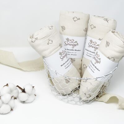 Super Soft Baby Muslin Swaddle