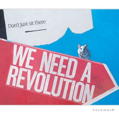 We Need A Revolution Greeting Card
