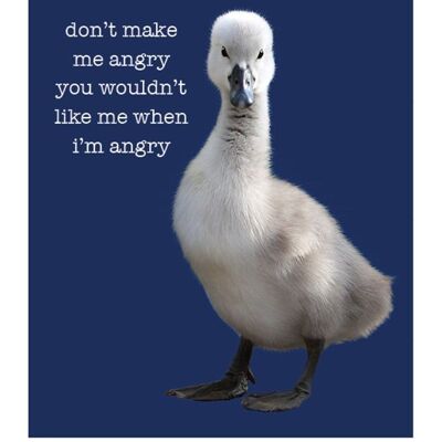 Don't Make Me Angry Greeting Card