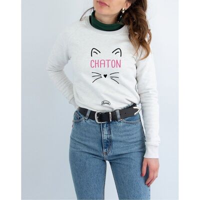 CHATON - Sudadera Crema