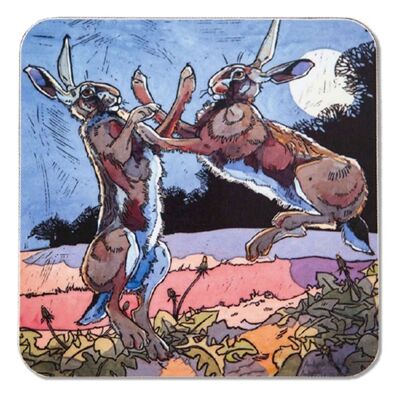 Boxing Hares Placemat