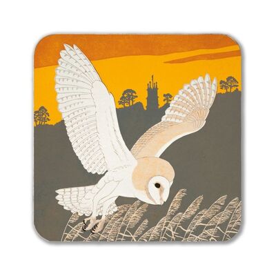 Barn Owl Coaster