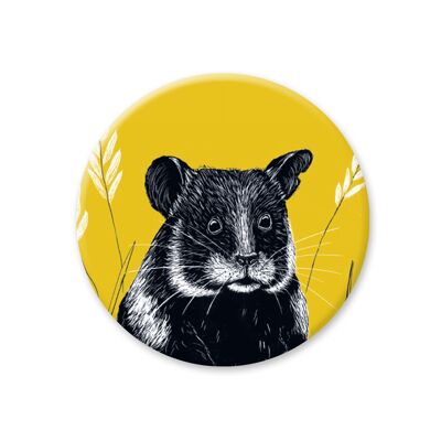 Runder Magnet Hamster (Durchmesser 38 mm)