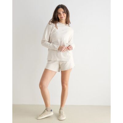 T-shirt mélange a maniche lunghe