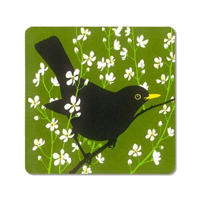 Blackbird & Blackthorn Coaster