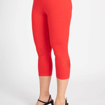 Leggings cortos con estampado de corazones de talla grande (B227&COEUR)