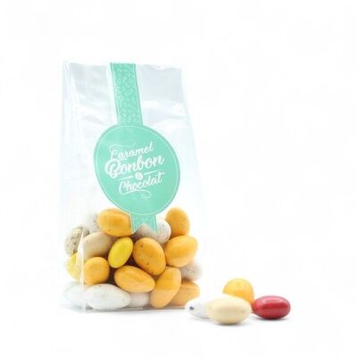 BOLSA DE POSTRE CON RECUBRIMIENTO DE CHOCOLATE - Caja de 6 bolsas de 125 g