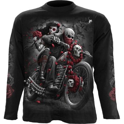 DOTD BIKERS - T-shirt a maniche lunghe nera