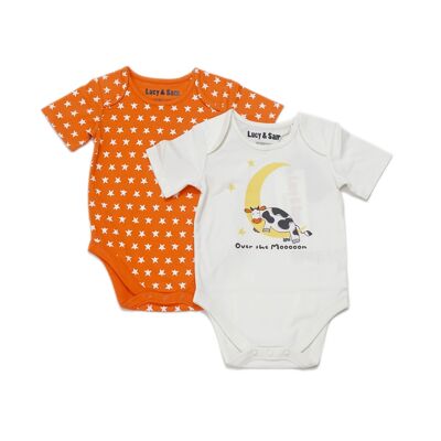 Confezione da due body Star & Moon Cow