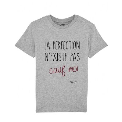 La perfección no existe excepto yo camiseta gris