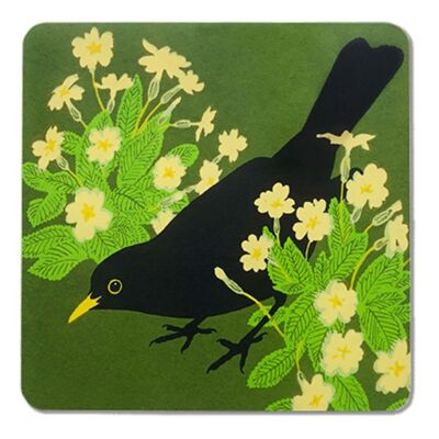 Blackbird & Primroses Placemat