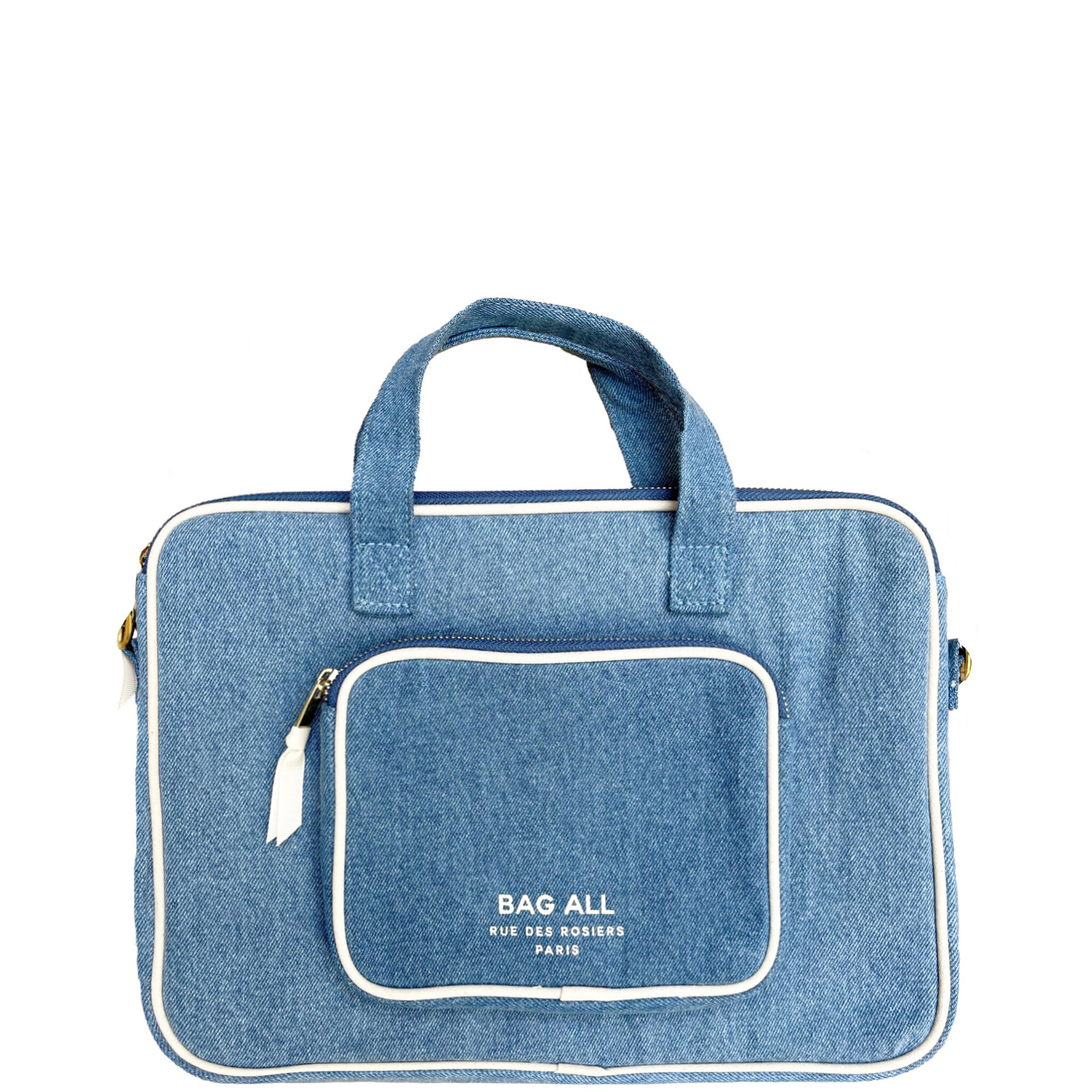 Laptop Case 13", Handle & Charger Pocket – Denim