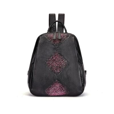 Bolso de piel para mujer Zerimar - Exclusivo y casual grabado