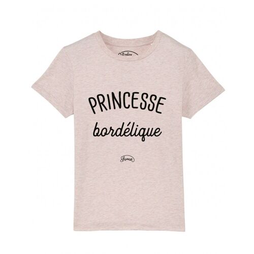 PRINCESSE BORDÉLIQUE - Tee-shirt rose chiné