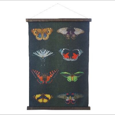 Wandteppich mit Schmetterlingen - groß 80cm x120cm - einzigartiges Design