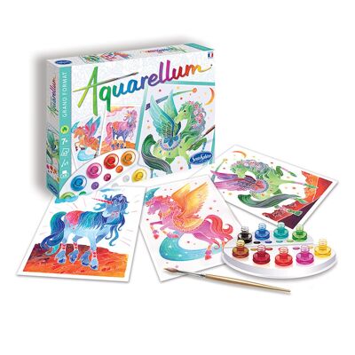 Set da pittura per bambini - Aquarellum Unicorni e Pegaso - Grande