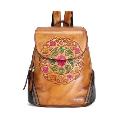 Zerimar Women's Leather Bag - Exclusive and Casual Engraved