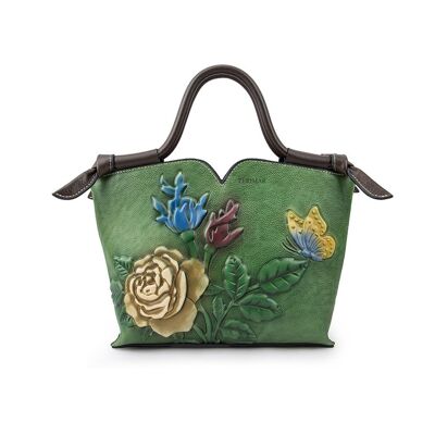 Bolso de piel para mujer Zerimar - Exclusivo y casual grabado