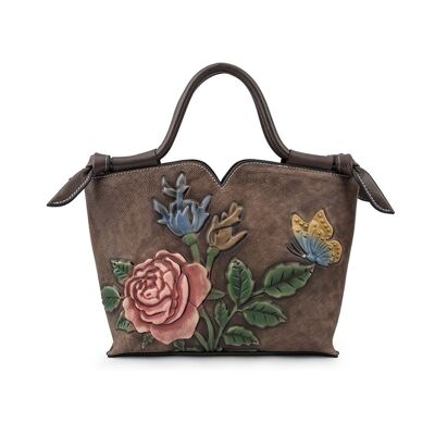 Bolso de piel para mujer Zerimar - Exclusivo y casual grabado