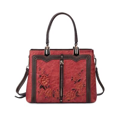 Zerimar Women's Leather Bag - Exclusive and Casual Engraved