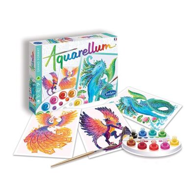 Dipingi con i numeri - Aquarellum Creature mitiche - Grande