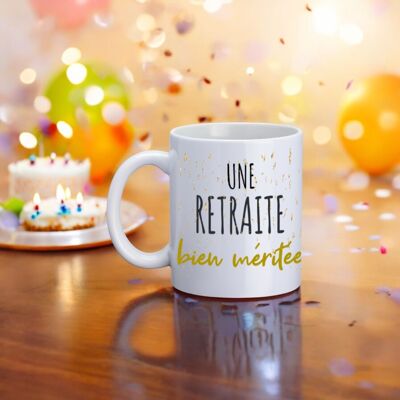 Mug, "A well-deserved retirement"