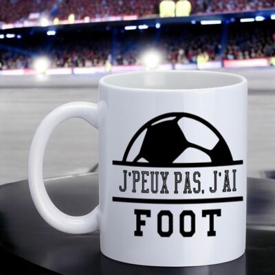 Taza "No puedo, tengo fútbol"