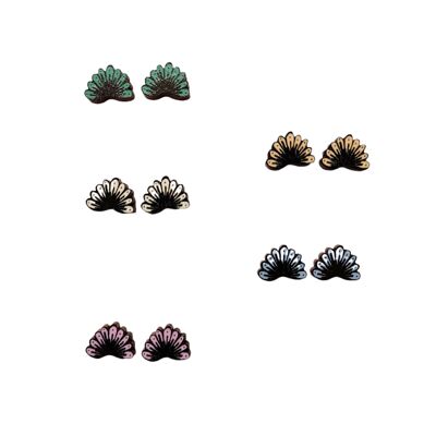 Mini boucles d'oreilles Kastanja