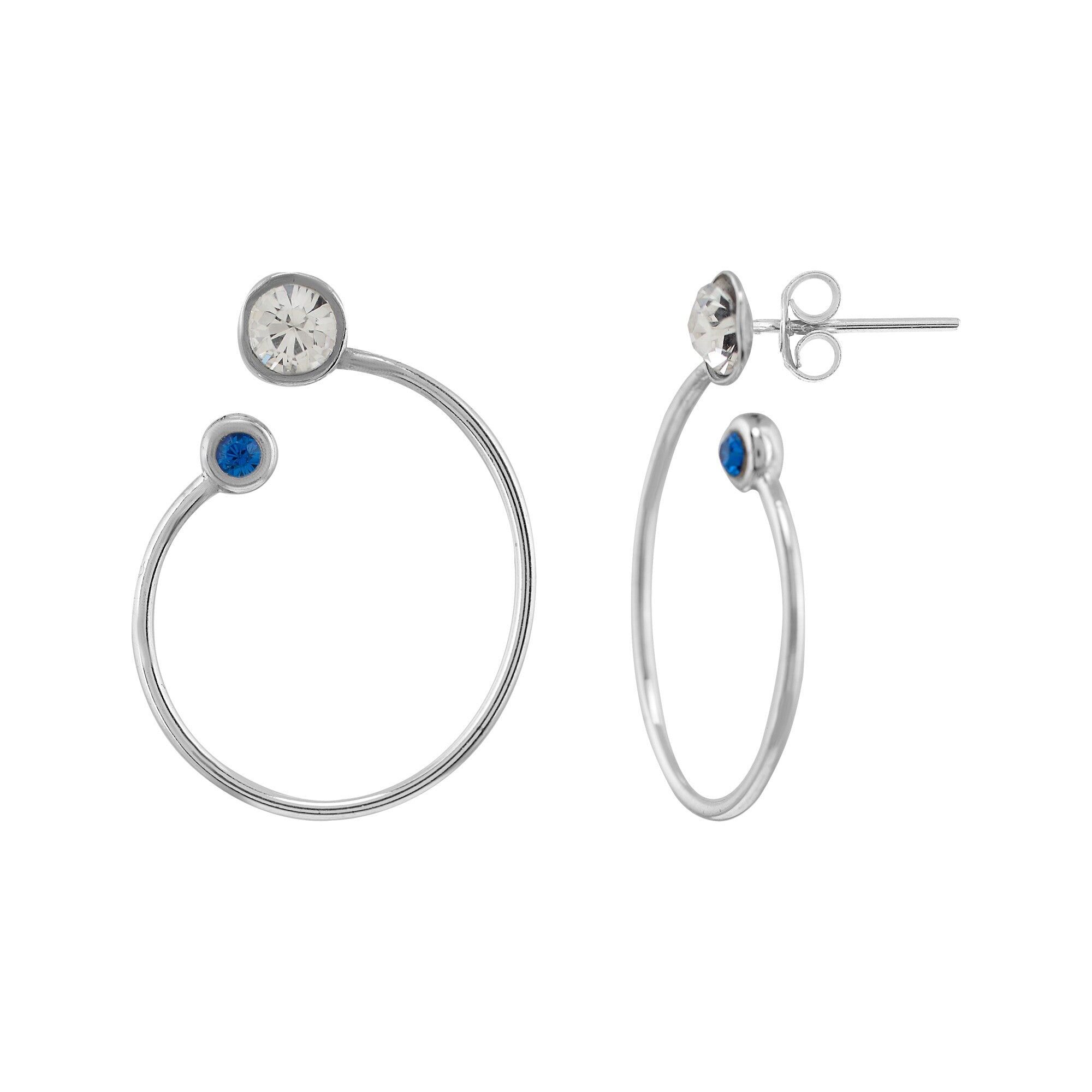 Silberohrring Swarovski-Kristall Emile Silber 925