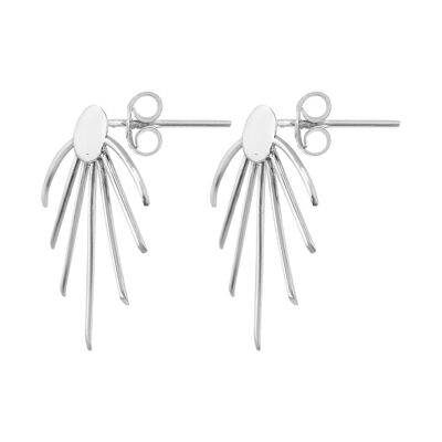 Boucle d'oreille en argent "Unique Silver" Abanico7 argent sterling