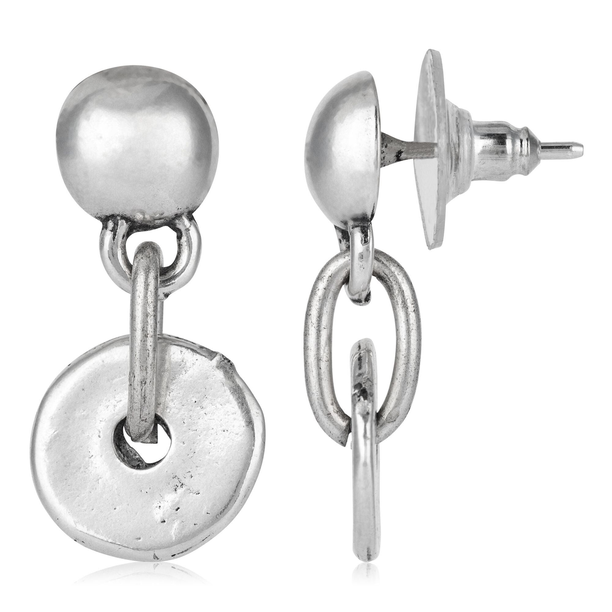 Versilberter Ohrring-Silberanhänger