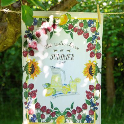 Rustic Summer Tea Towel