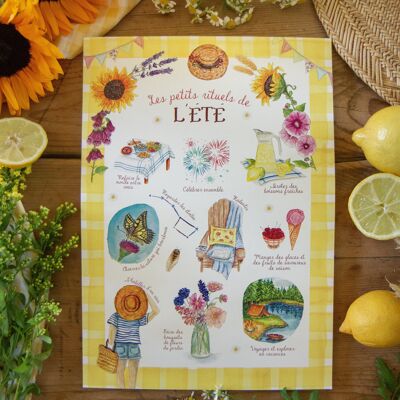 Affiche A4 - Rituels d'été