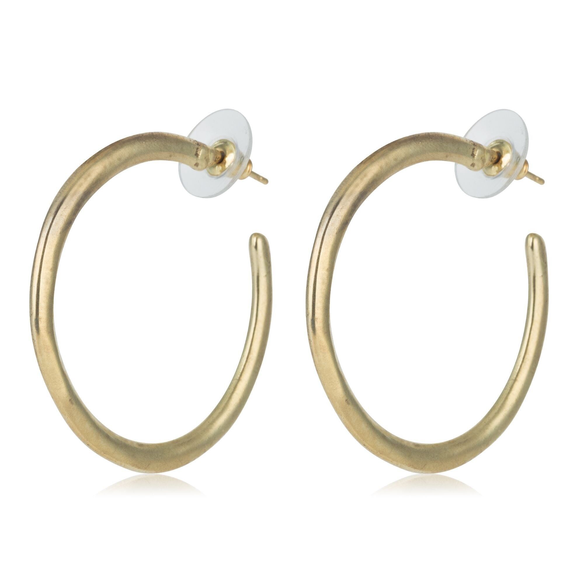 Orecchino a cerchio in oro Gloria Mago a cerchio in oro placcato oro