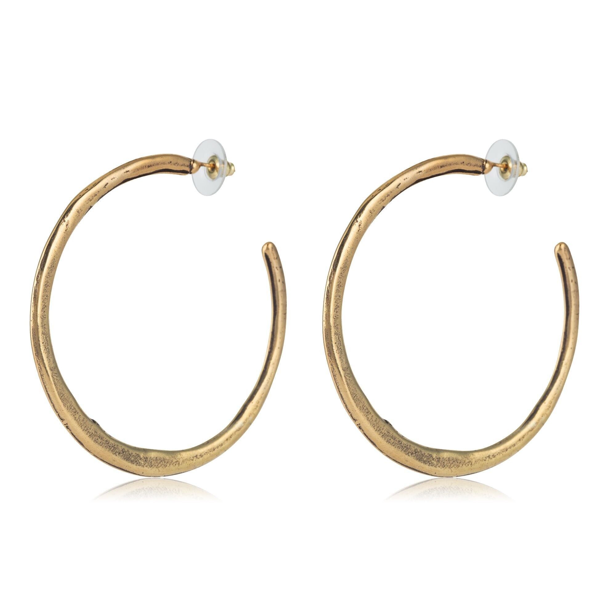 Orecchino a cerchio grande in oro Gloria Mago