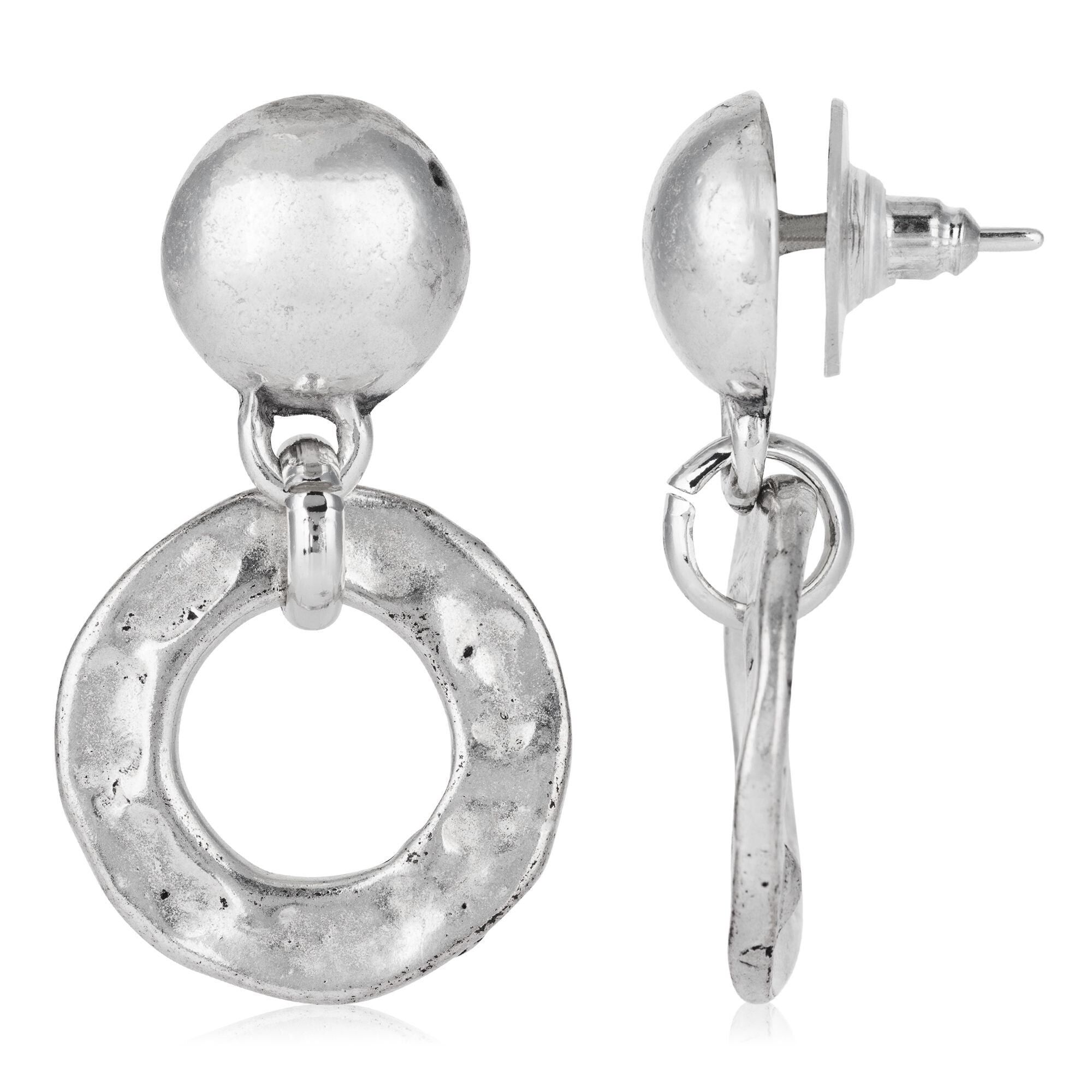 Orecchino d'argento placcato argento Vulcano