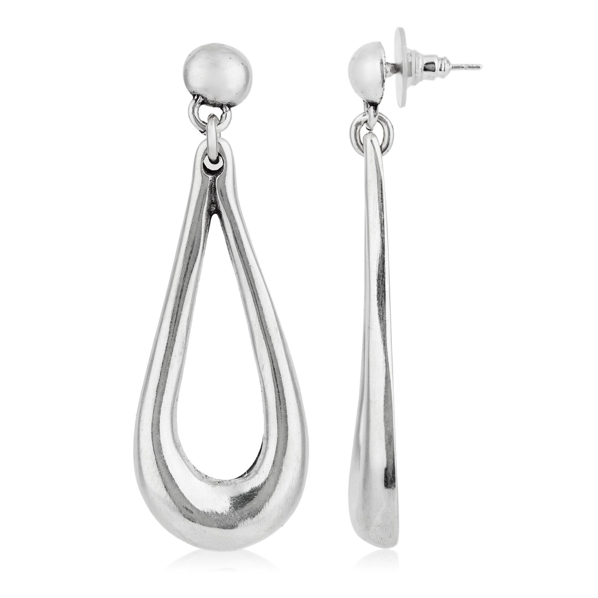 Orecchino a goccia in argento1 argento