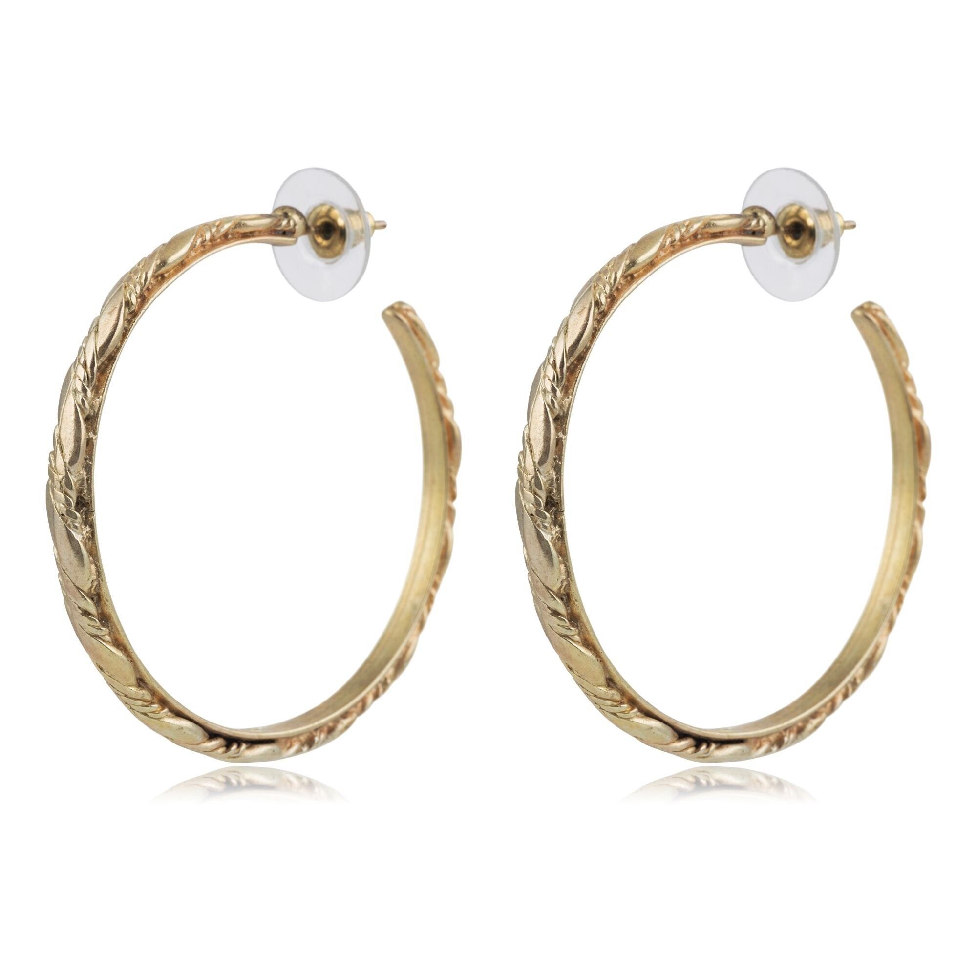 Cerchio dorato con filigrana Gloria Mago criollla in linea dorata