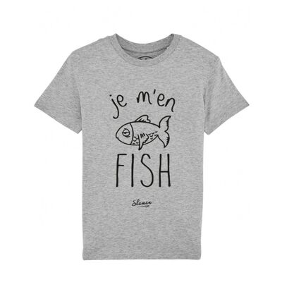 Gray fish t-shirt