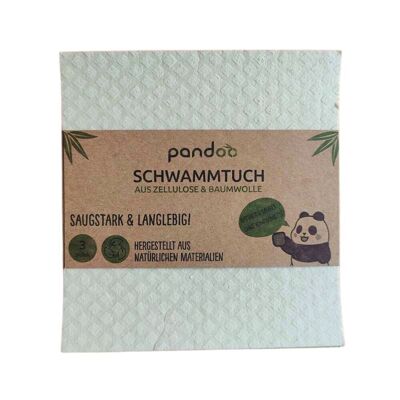 Lot de 3 chiffons éponge durables – lavables, absorbants et sans plastique