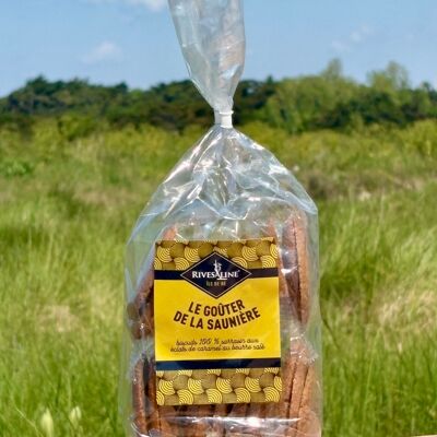 "Le gouter de la Saunière" galleta 100% de harina de trigo sarraceno con trozos de caramelo, la galleta que te hace sentir bien